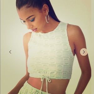 Pepsi Plaid Crop Top